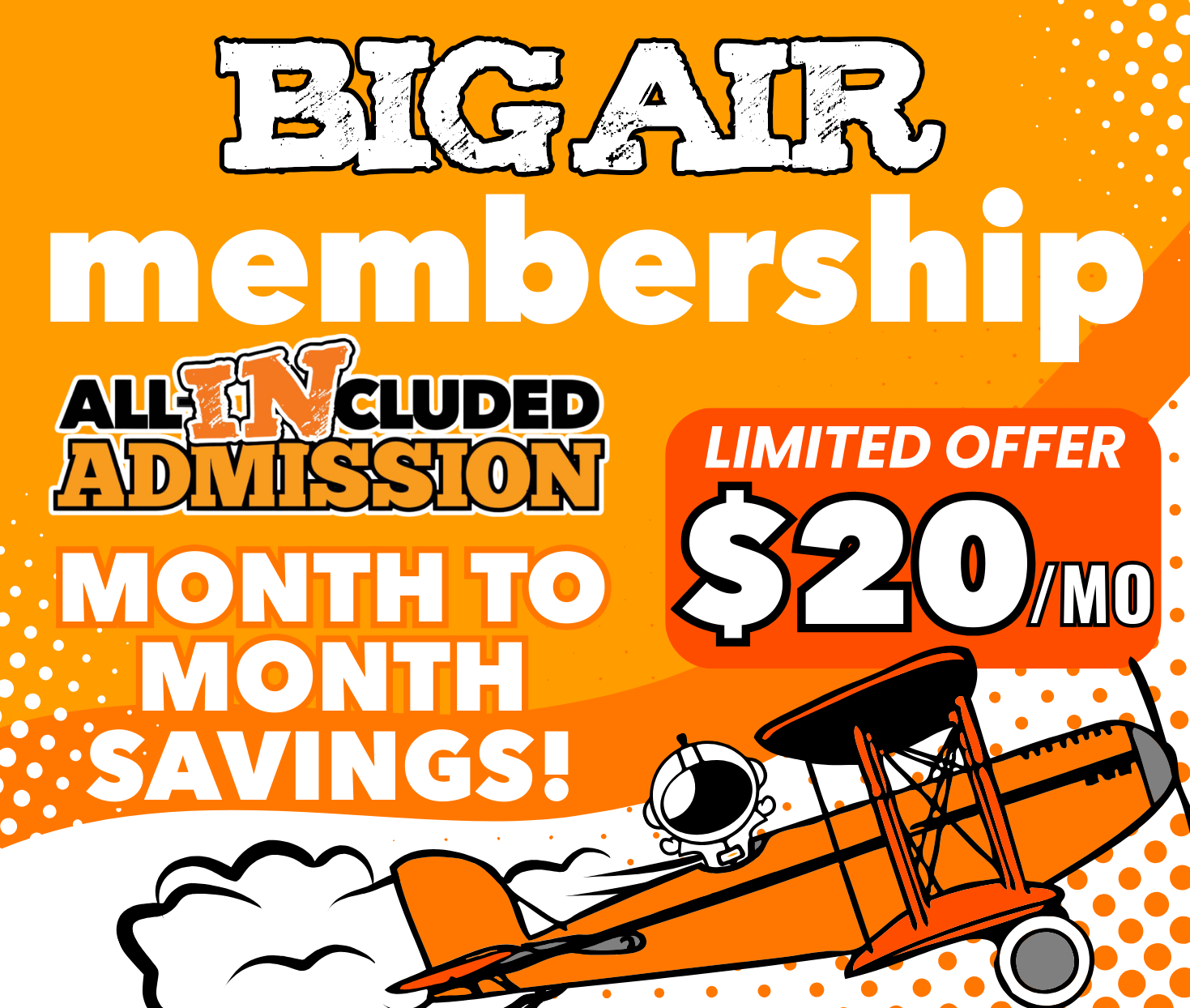 GRAND OPENIG SPECIAL MONTHLY MEMBERSHIP $20/month