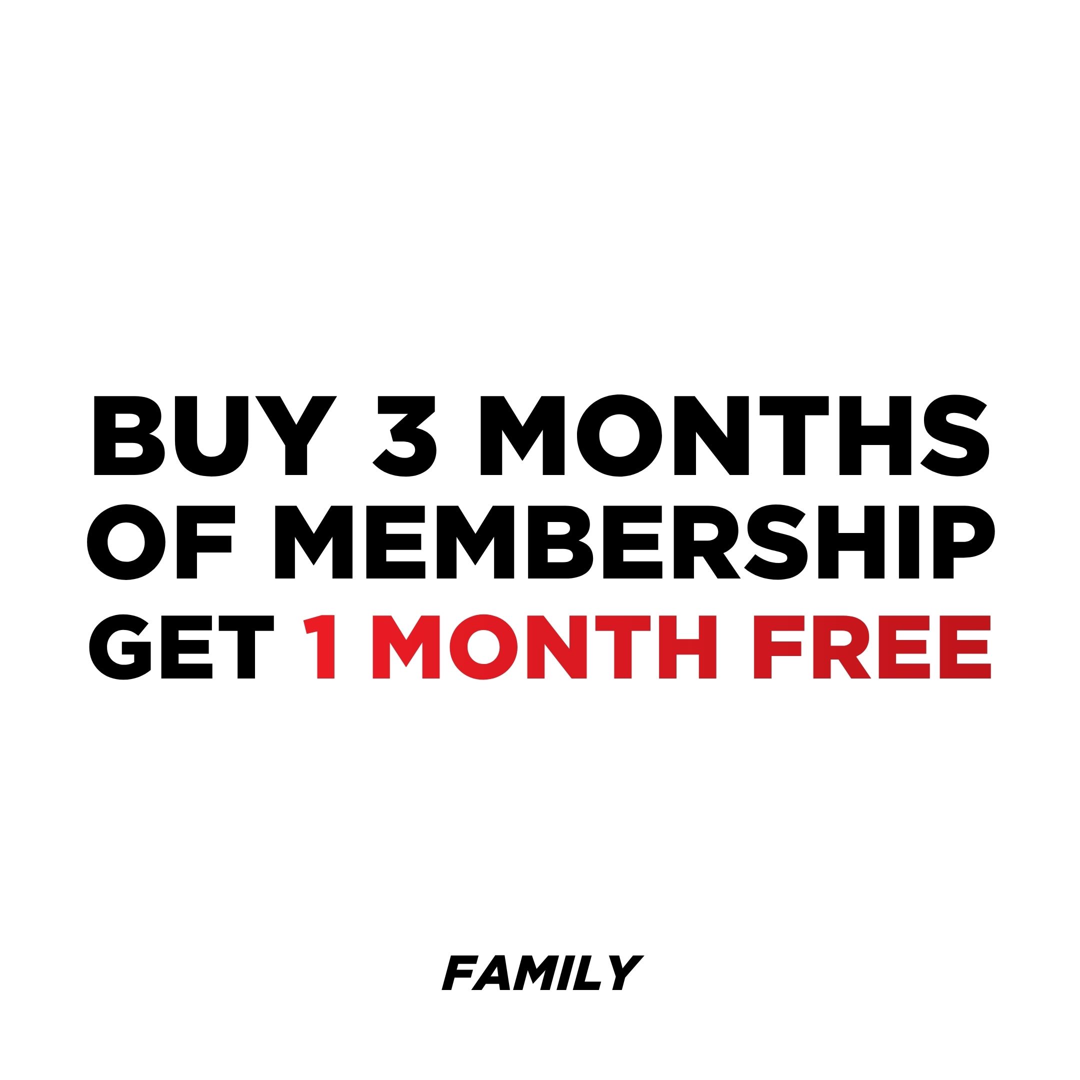 Black Friday Family Membership