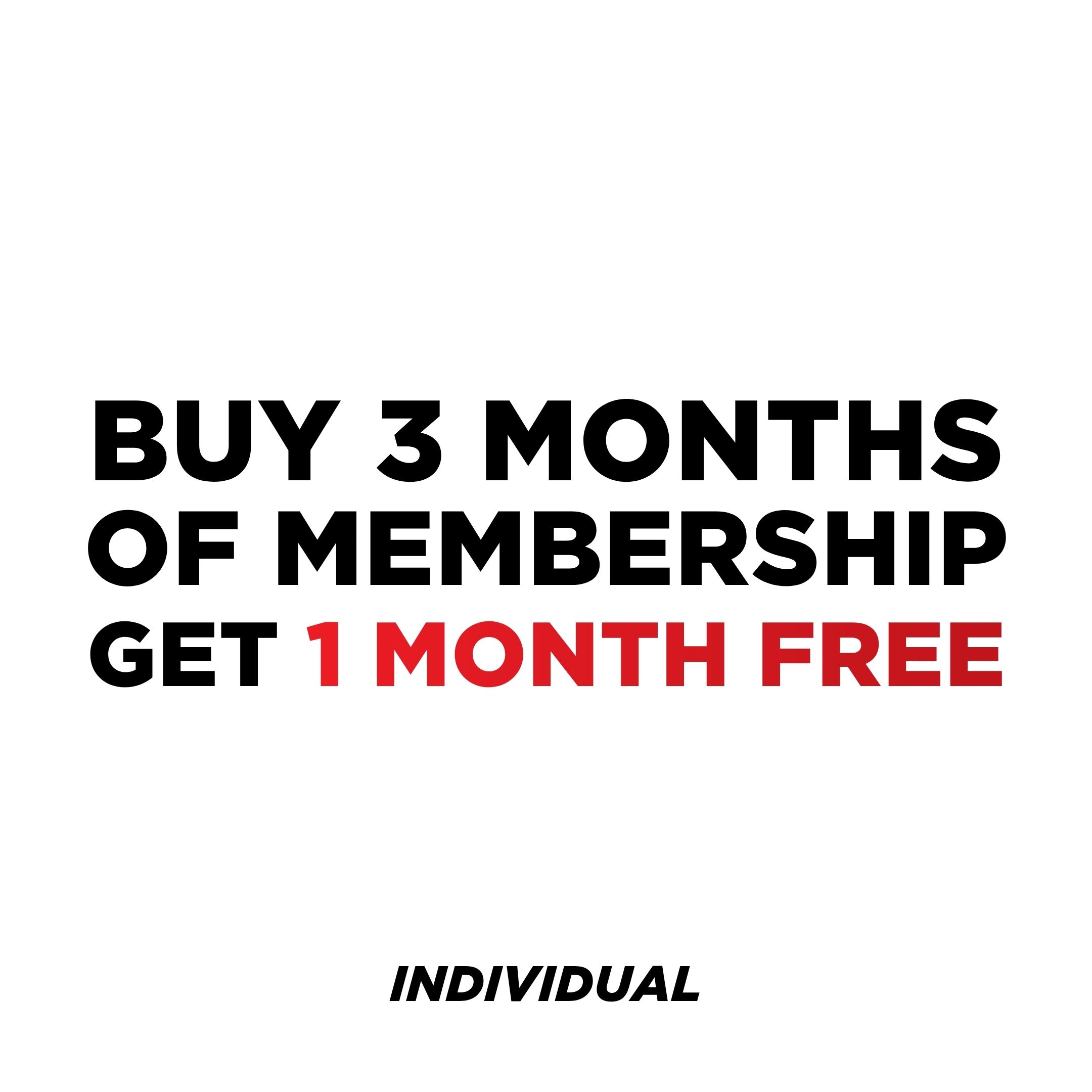 Black Friday Individual Membership